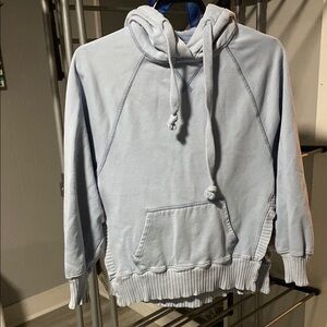 Light Blue Hoodie with Kangaroo Pocket